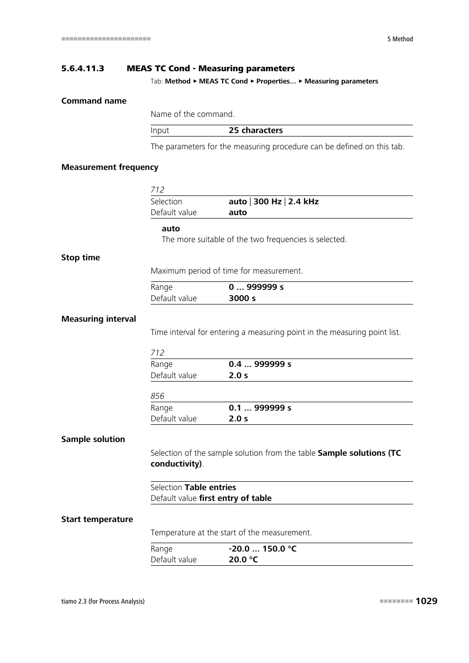 3 meas tc cond - measuring parameters | Metrohm tiamo 2.3 (process analysis) User Manual | Page 1045 / 1790