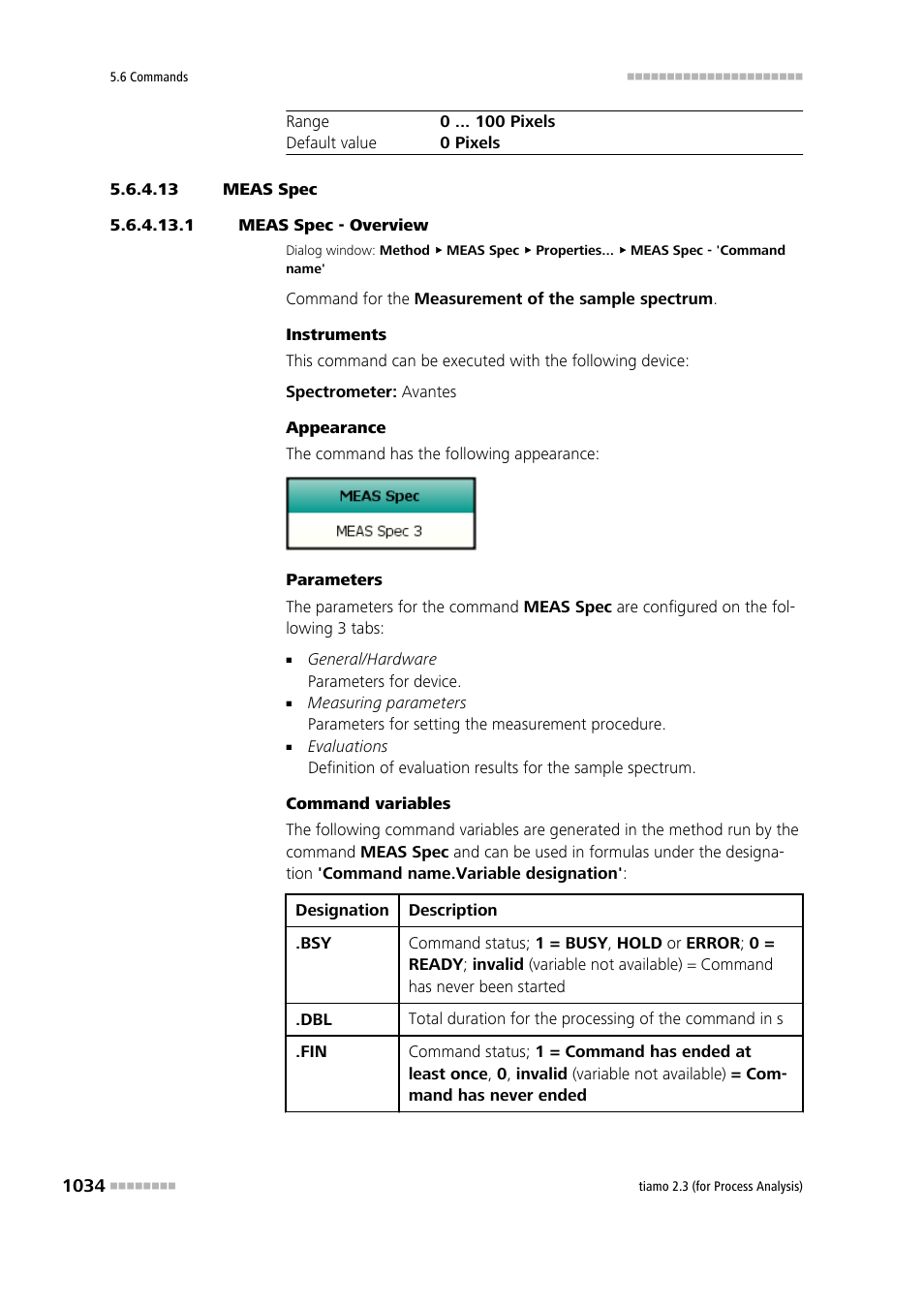 13 meas spec, 1 meas spec - overview, Meas spec | Metrohm tiamo 2.3 (process analysis) User Manual | Page 1050 / 1790