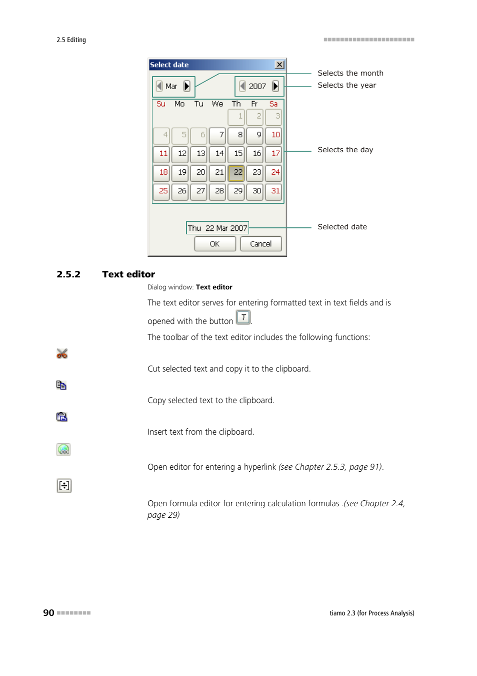 2 text editor, Text editor | Metrohm tiamo 2.3 (process analysis) User Manual | Page 106 / 1790
