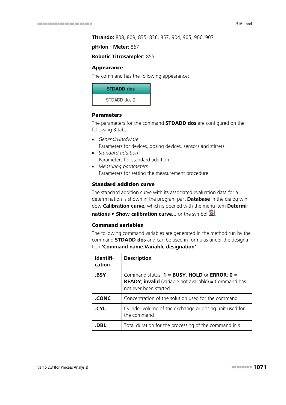 Metrohm tiamo 2.3 (process analysis) User Manual | Page 1087 / 1790