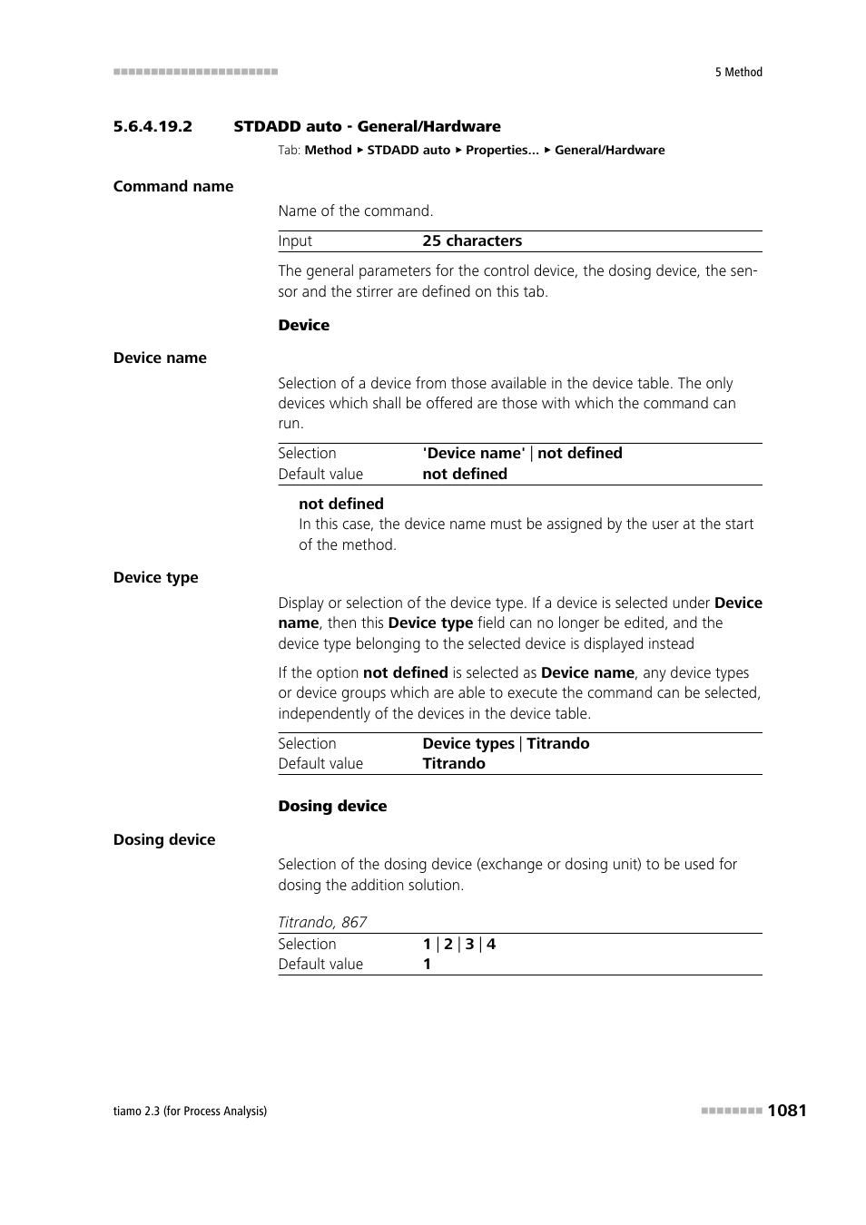 2 stdadd auto - general/hardware | Metrohm tiamo 2.3 (process analysis) User Manual | Page 1097 / 1790