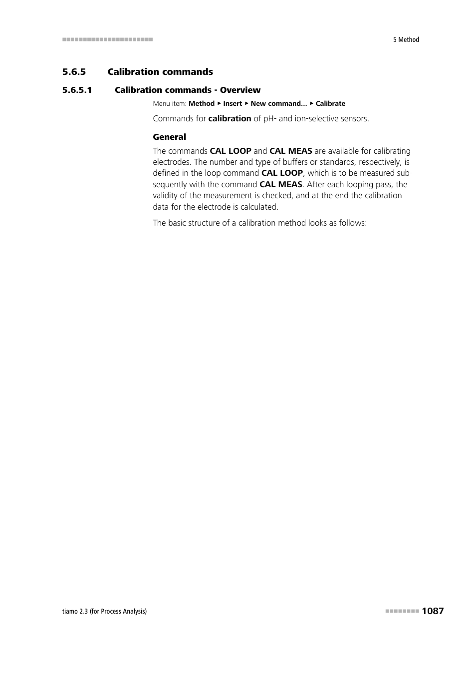 5 calibration commands, 1 calibration commands - overview, Calibration commands 7 | Metrohm tiamo 2.3 (process analysis) User Manual | Page 1103 / 1790