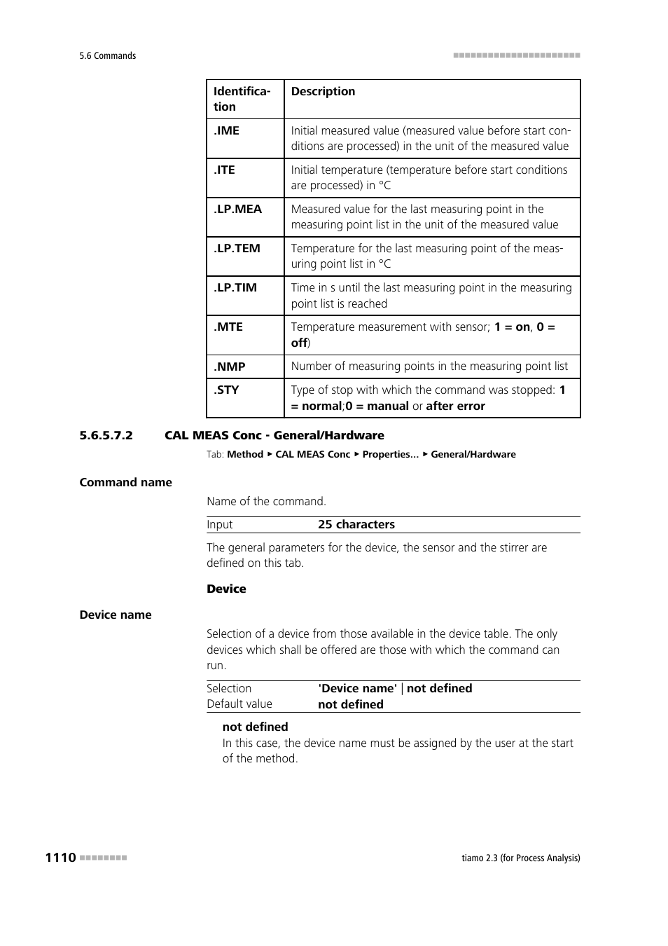 2 cal meas conc - general/hardware | Metrohm tiamo 2.3 (process analysis) User Manual | Page 1126 / 1790