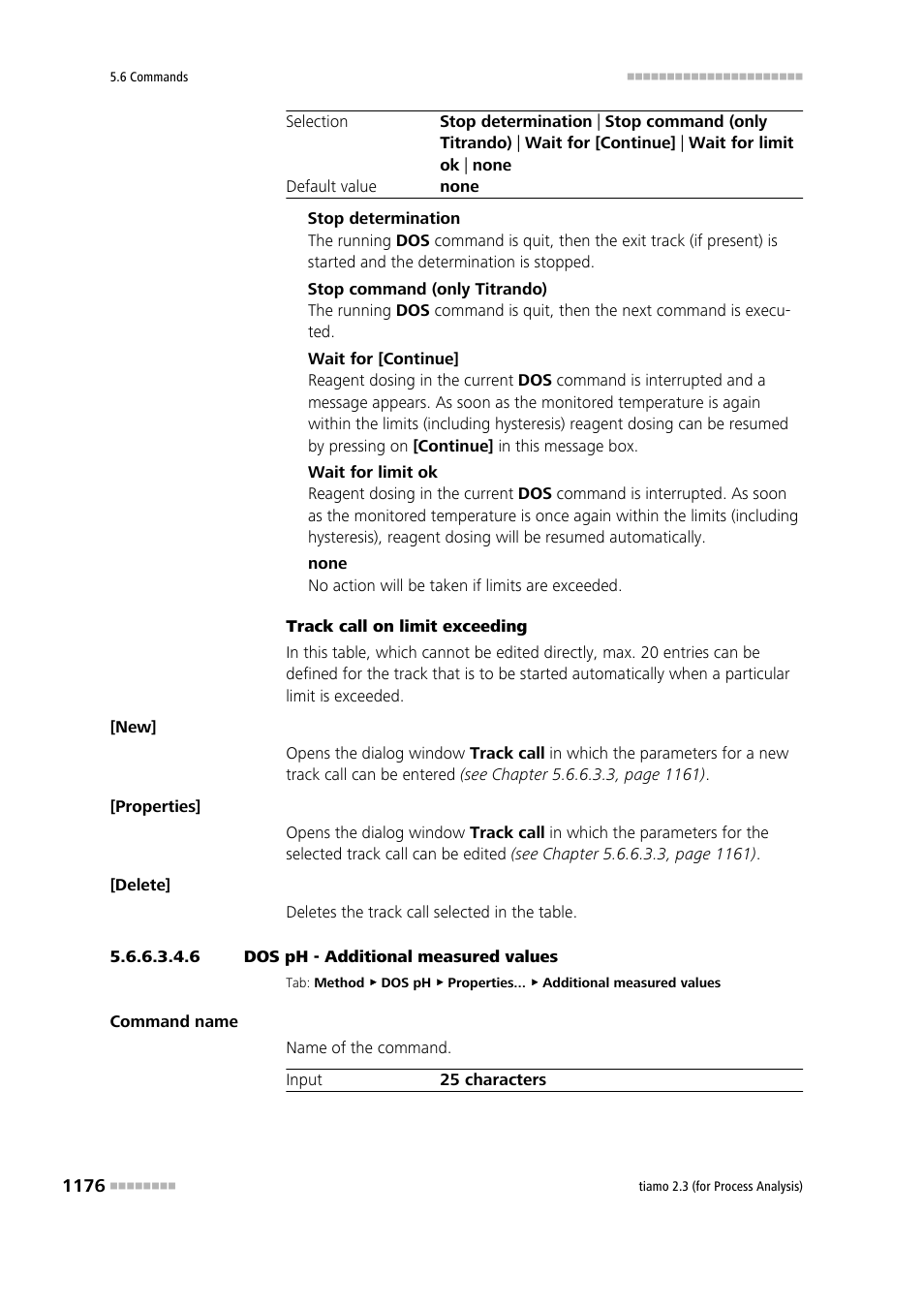 6 dos ph - additional measured values, Additional measured values | Metrohm tiamo 2.3 (process analysis) User Manual | Page 1192 / 1790