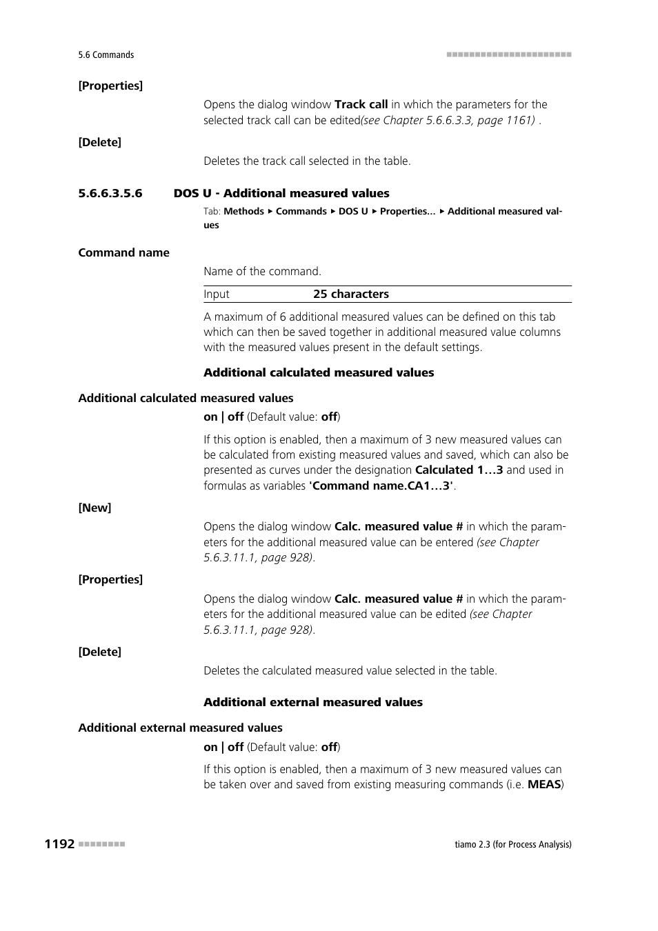 6 dos u - additional measured values, Additional measured values | Metrohm tiamo 2.3 (process analysis) User Manual | Page 1208 / 1790