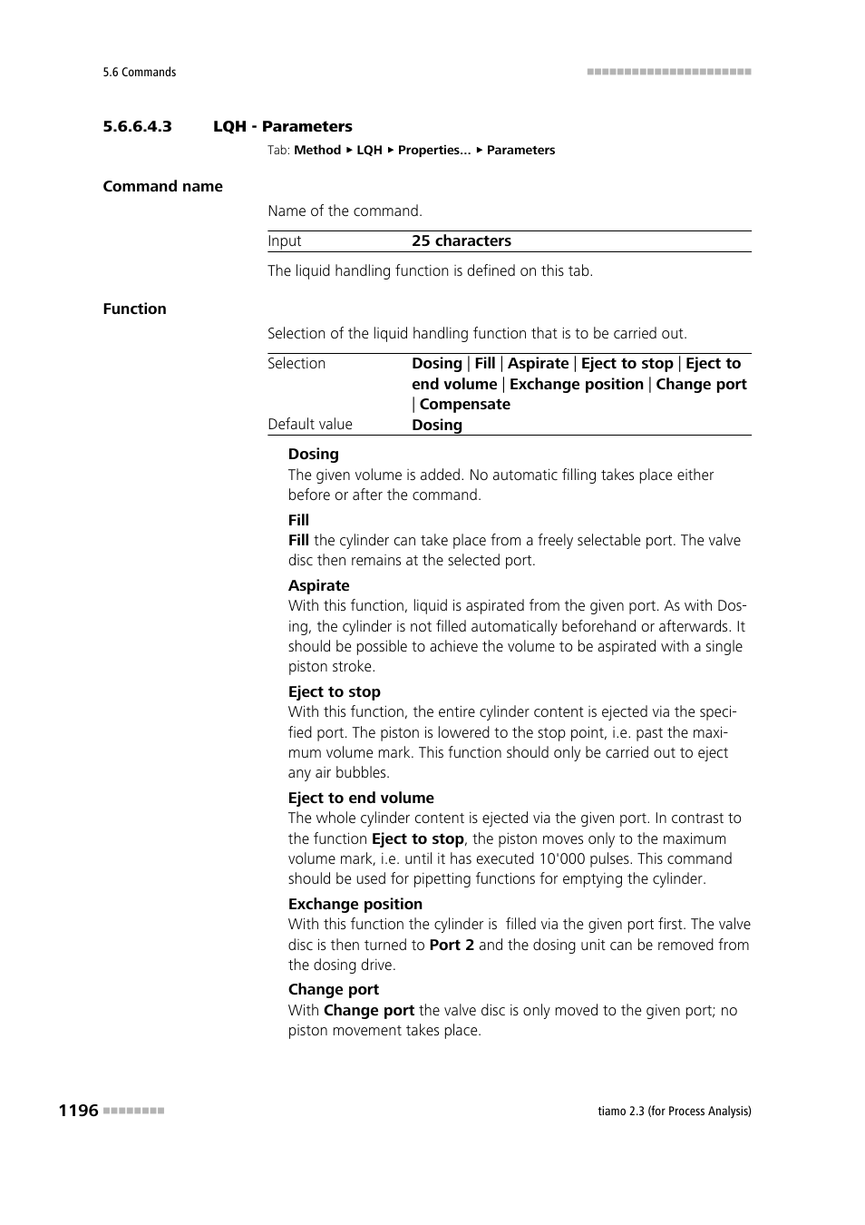 3 lqh - parameters | Metrohm tiamo 2.3 (process analysis) User Manual | Page 1212 / 1790