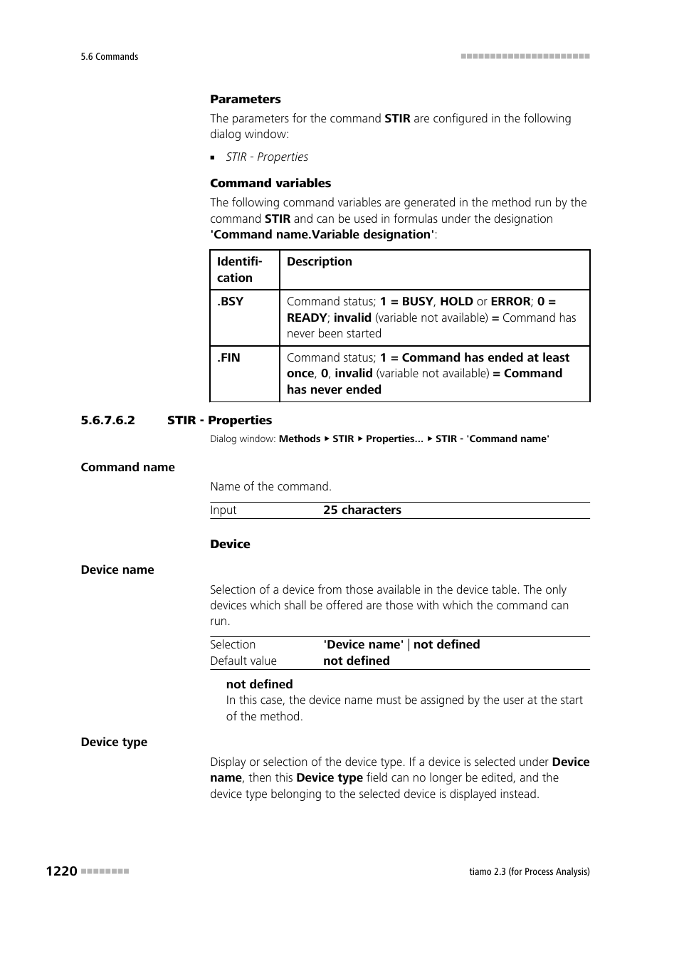 2 stir - properties | Metrohm tiamo 2.3 (process analysis) User Manual | Page 1236 / 1790