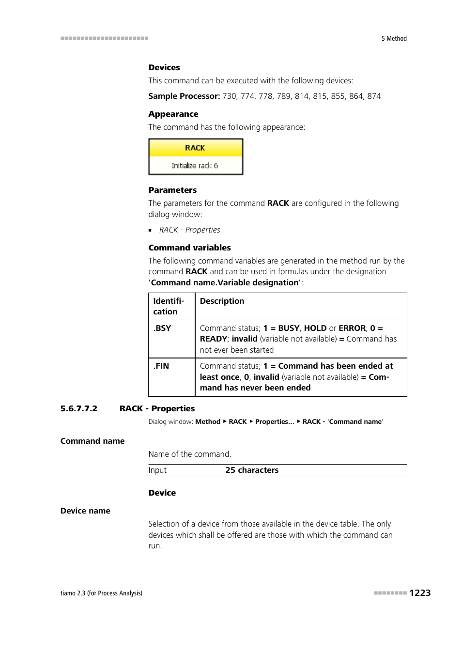 2 rack - properties | Metrohm tiamo 2.3 (process analysis) User Manual | Page 1239 / 1790