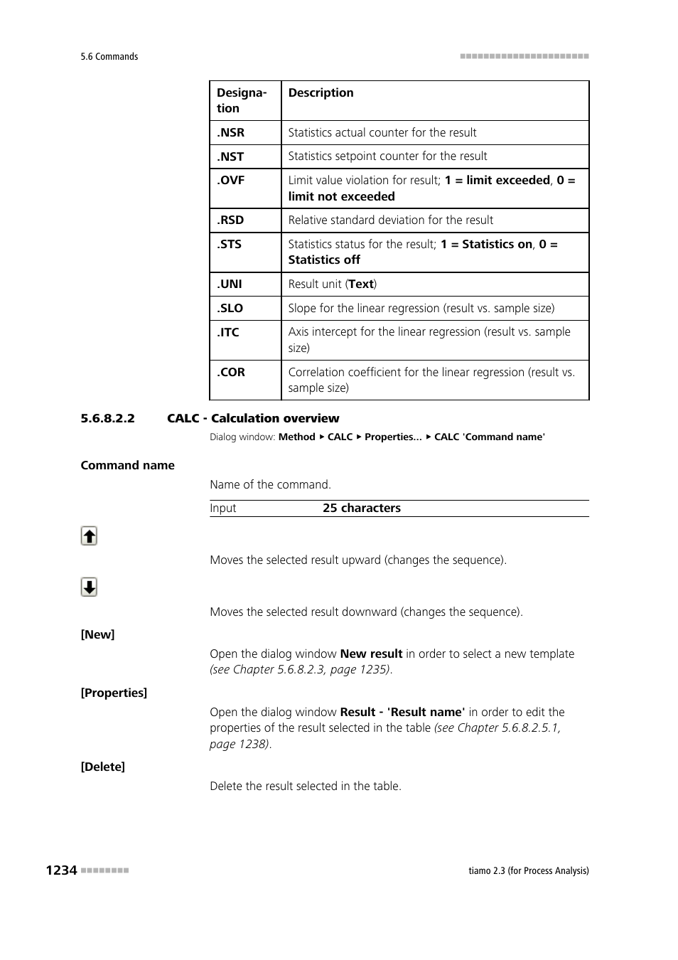 2 calc - calculation overview | Metrohm tiamo 2.3 (process analysis) User Manual | Page 1250 / 1790