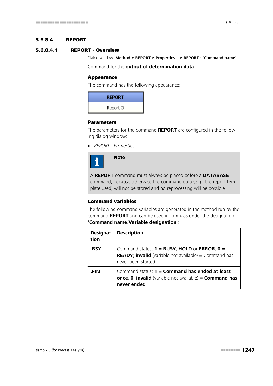 4 report, 1 report - overview, Report | Report - overview | Metrohm tiamo 2.3 (process analysis) User Manual | Page 1263 / 1790