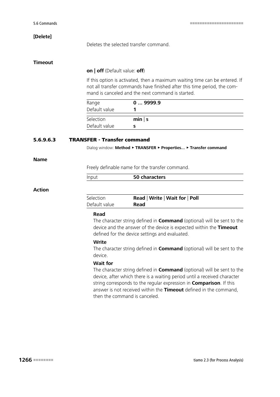 3 transfer - transfer command | Metrohm tiamo 2.3 (process analysis) User Manual | Page 1282 / 1790