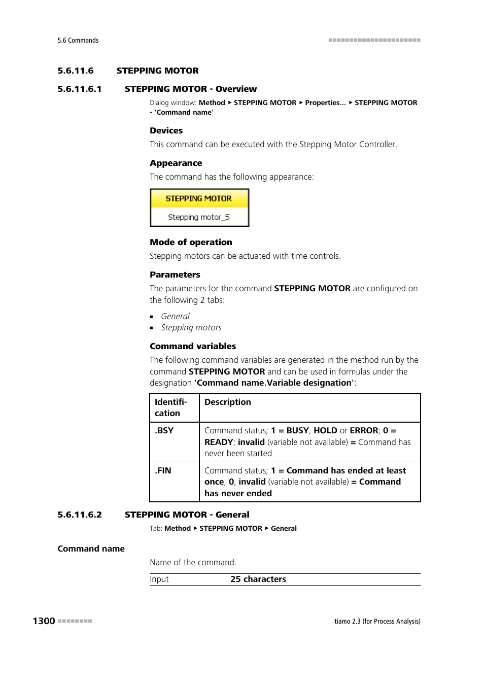 6 stepping motor, 1 stepping motor - overview, 2 stepping motor - general | Stepping motor | Metrohm tiamo 2.3 (process analysis) User Manual | Page 1316 / 1790