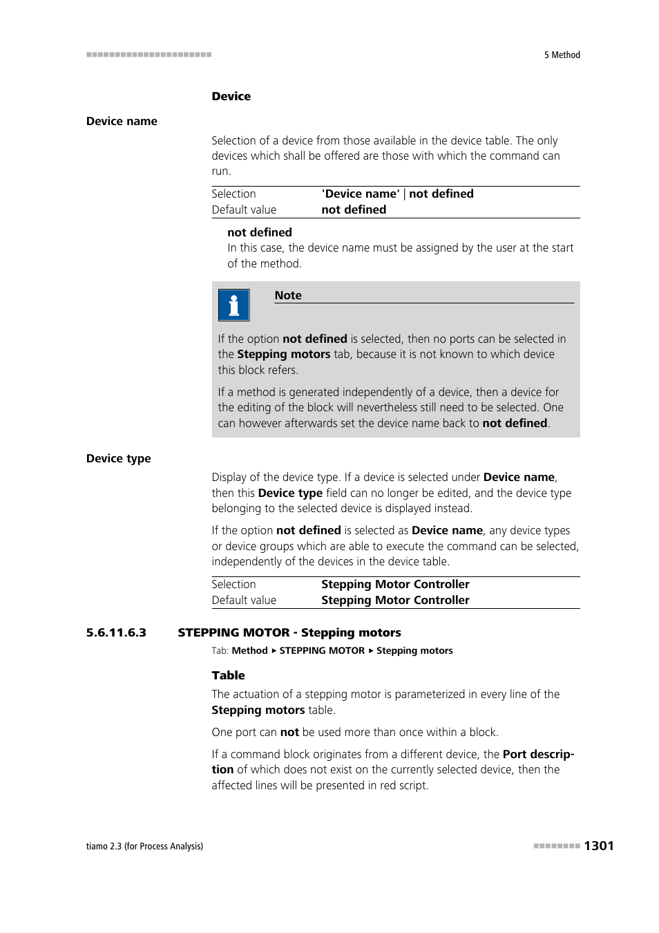 3 stepping motor - stepping motors | Metrohm tiamo 2.3 (process analysis) User Manual | Page 1317 / 1790
