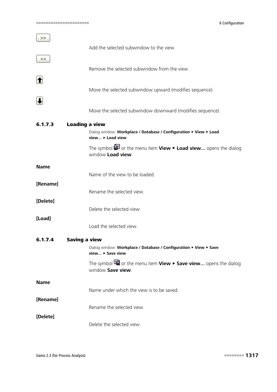 3 loading a view, 4 saving a view | Metrohm tiamo 2.3 (process analysis) User Manual | Page 1333 / 1790