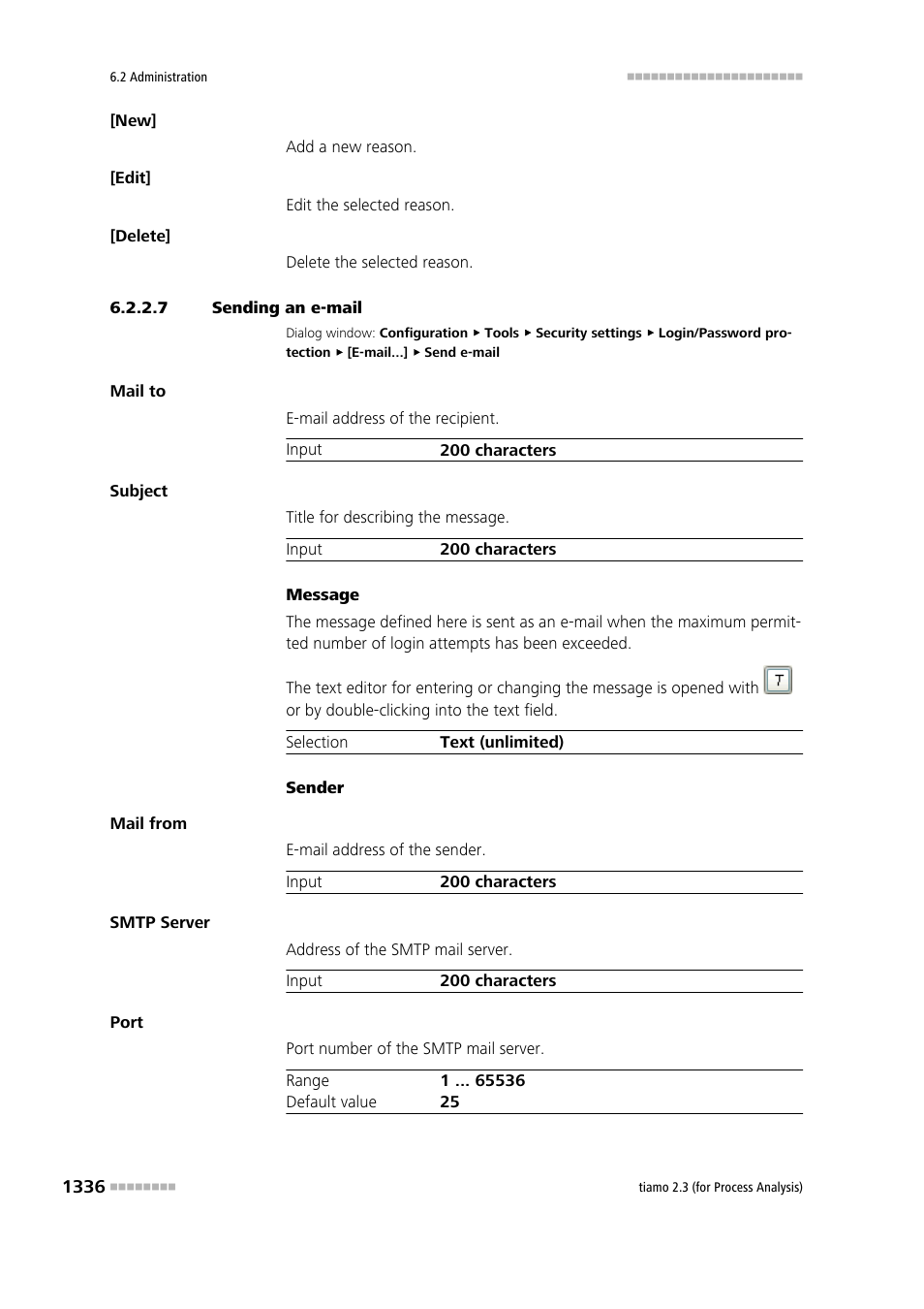7 sending an e-mail | Metrohm tiamo 2.3 (process analysis) User Manual | Page 1352 / 1790