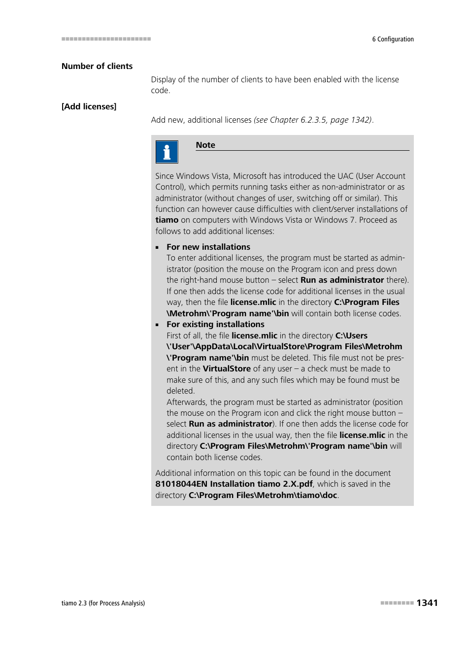 Metrohm tiamo 2.3 (process analysis) User Manual | Page 1357 / 1790