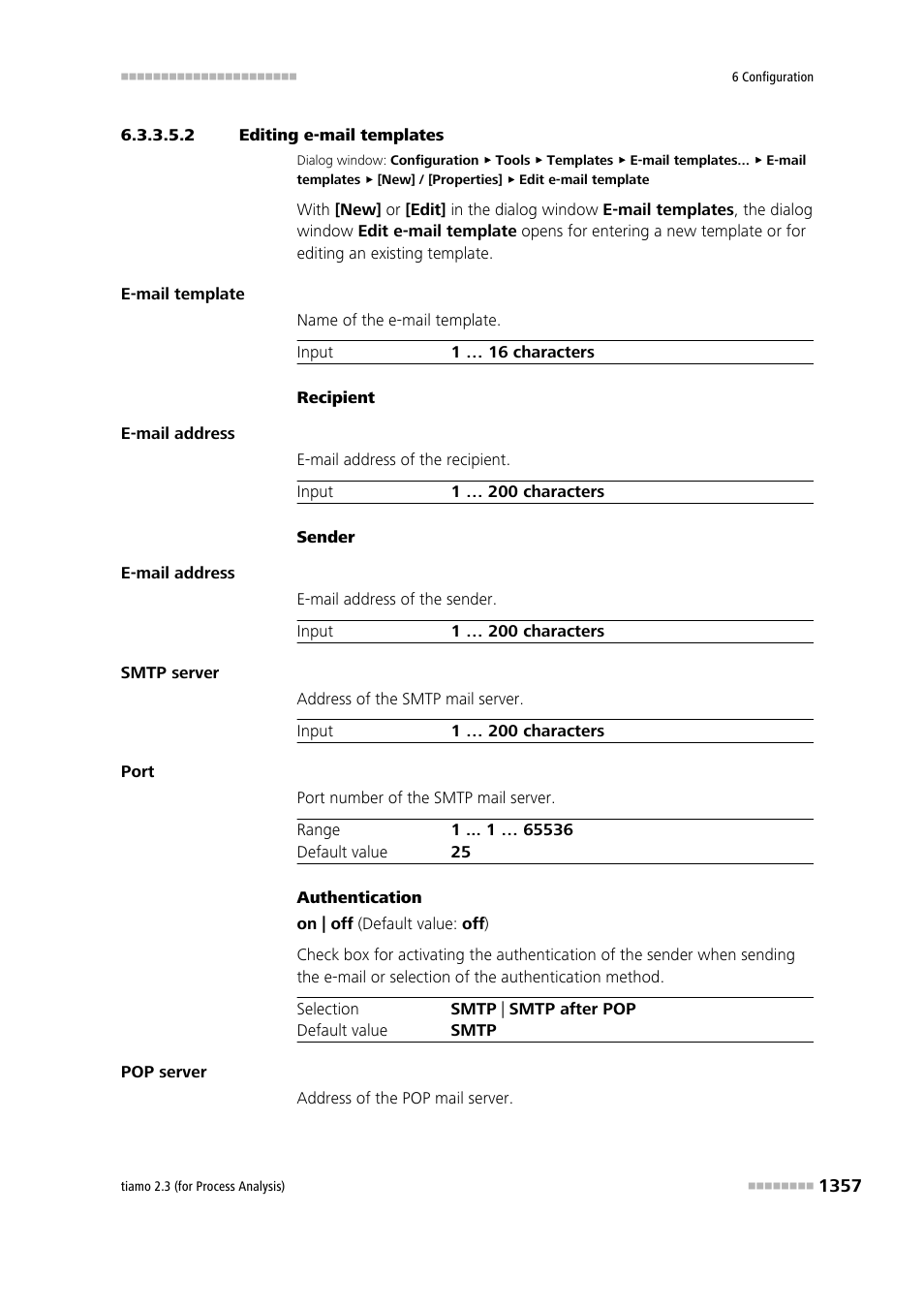 2 editing e-mail templates | Metrohm tiamo 2.3 (process analysis) User Manual | Page 1373 / 1790