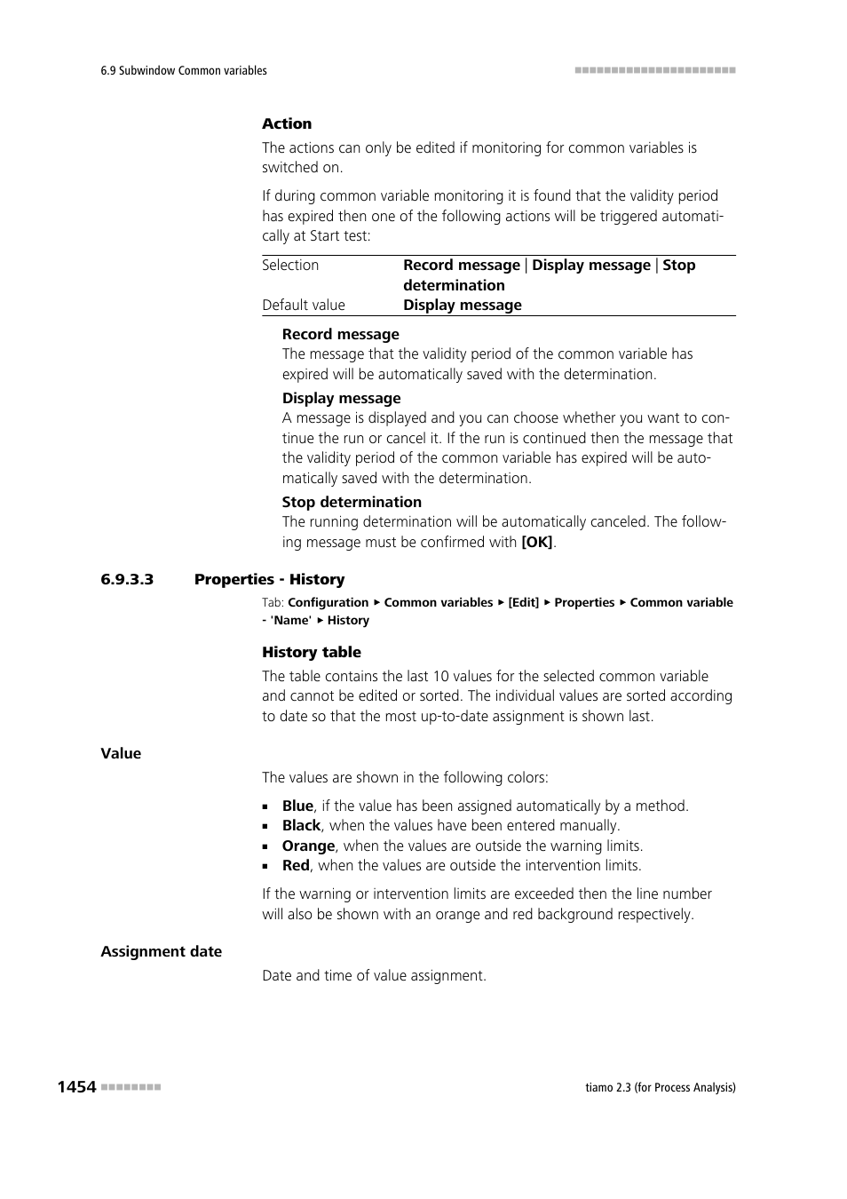 3 properties - history | Metrohm tiamo 2.3 (process analysis) User Manual | Page 1470 / 1790