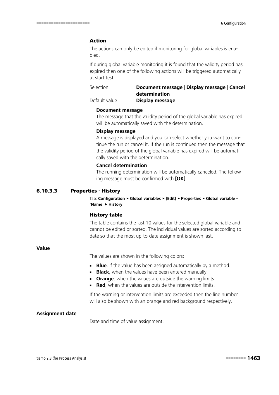 3 properties - history | Metrohm tiamo 2.3 (process analysis) User Manual | Page 1479 / 1790