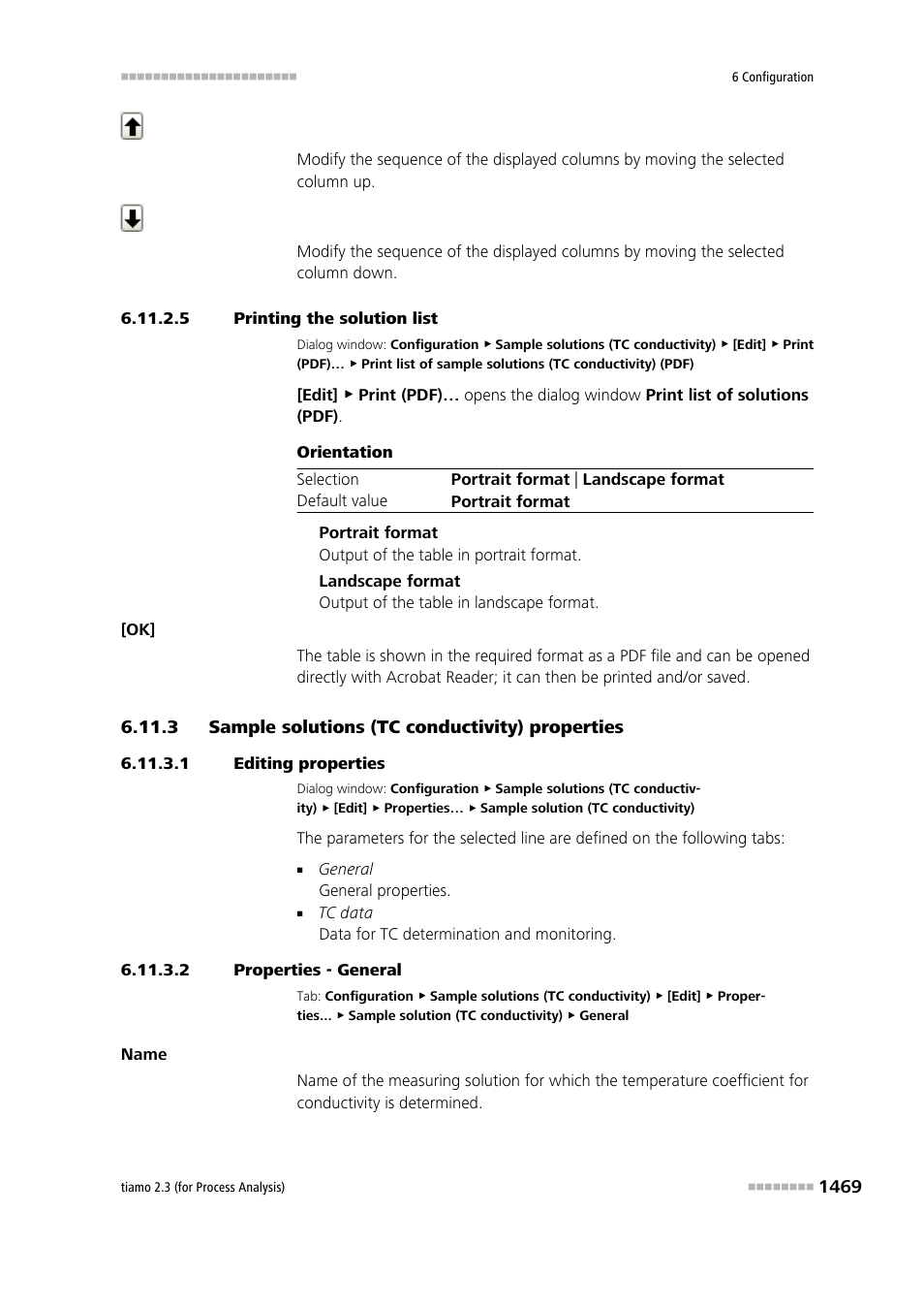 5 printing the solution list, 3 sample solutions (tc conductivity) properties, 1 editing properties | 2 properties - general, Sample solutions (tc conductivity) properties 9 | Metrohm tiamo 2.3 (process analysis) User Manual | Page 1485 / 1790