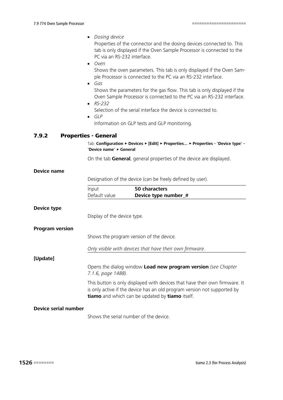 2 properties - general, Properties - general 6 | Metrohm tiamo 2.3 (process analysis) User Manual | Page 1542 / 1790