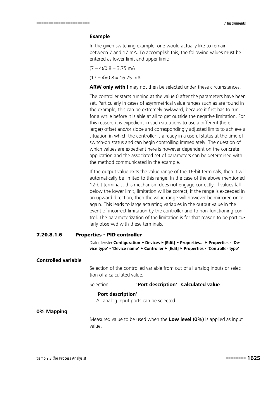 6 properties - pid controller | Metrohm tiamo 2.3 (process analysis) User Manual | Page 1641 / 1790