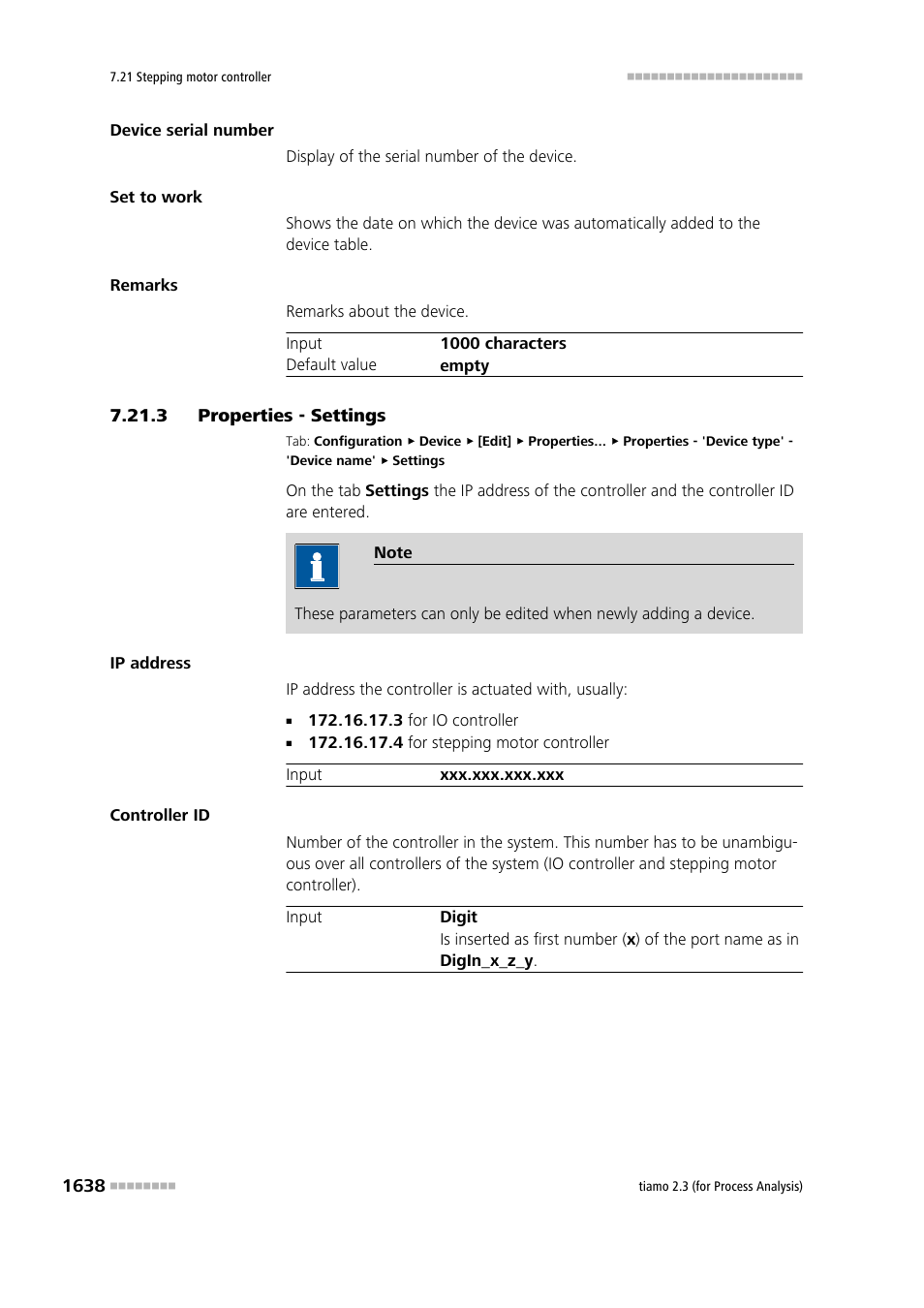 3 properties - settings, Properties - settings 8 | Metrohm tiamo 2.3 (process analysis) User Manual | Page 1654 / 1790