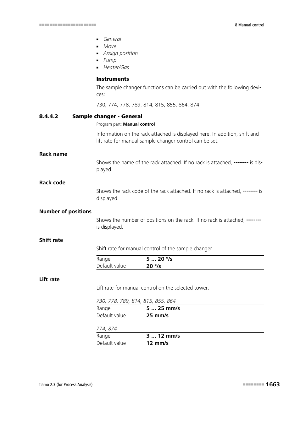 2 sample changer - general | Metrohm tiamo 2.3 (process analysis) User Manual | Page 1679 / 1790