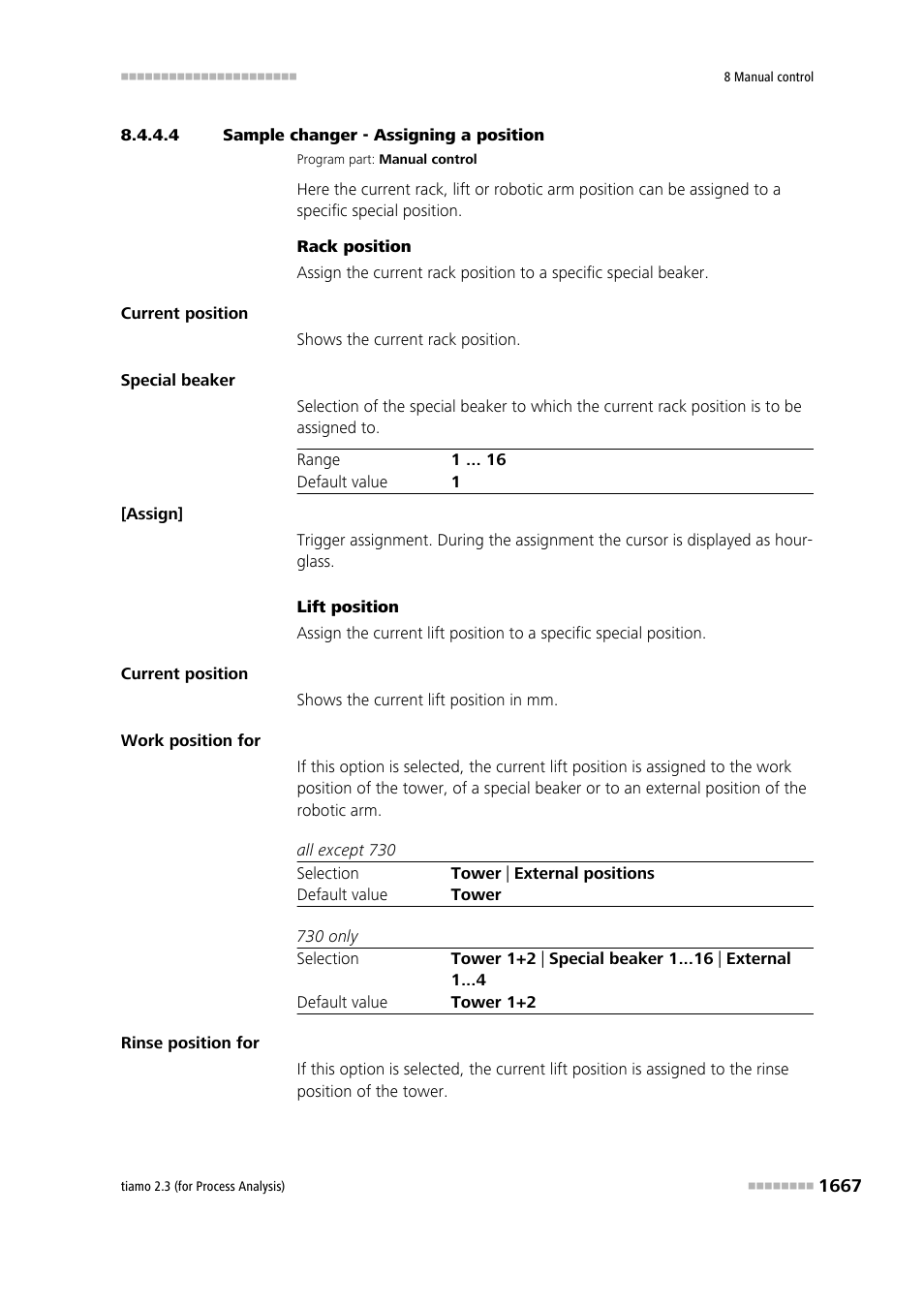 4 sample changer - assigning a position, Assign position | Metrohm tiamo 2.3 (process analysis) User Manual | Page 1683 / 1790