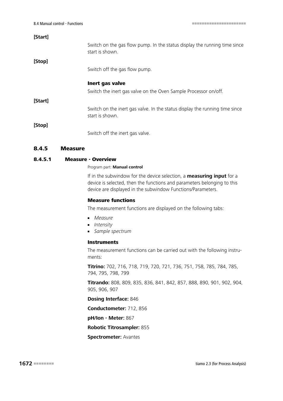 5 measure, 1 measure - overview, Measure 2 | Metrohm tiamo 2.3 (process analysis) User Manual | Page 1688 / 1790