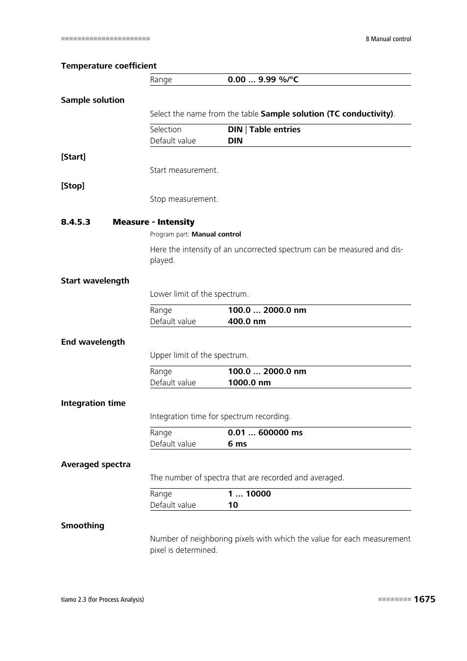 3 measure - intensity | Metrohm tiamo 2.3 (process analysis) User Manual | Page 1691 / 1790