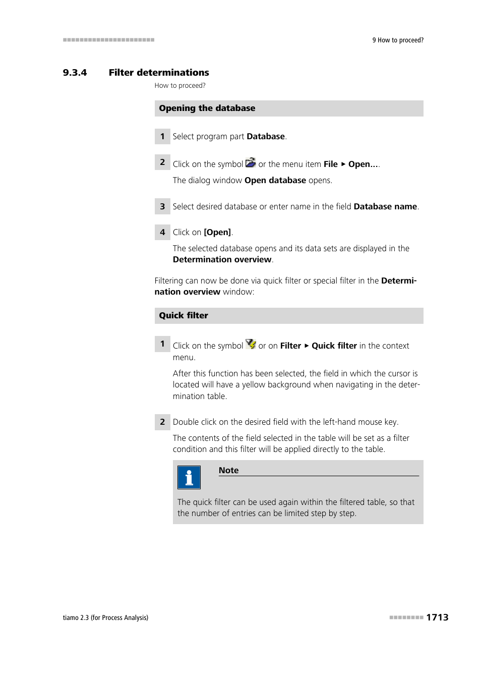 4 filter determinations, Filter determinations 3 | Metrohm tiamo 2.3 (process analysis) User Manual | Page 1729 / 1790