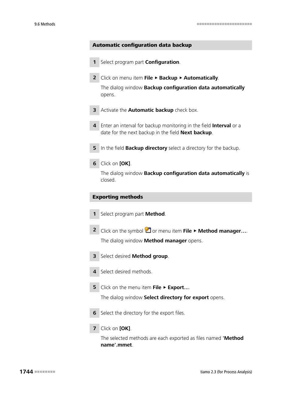 Metrohm tiamo 2.3 (process analysis) User Manual | Page 1760 / 1790