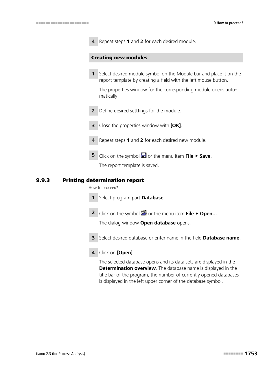 3 printing determination report, Printing determination report 3 | Metrohm tiamo 2.3 (process analysis) User Manual | Page 1769 / 1790