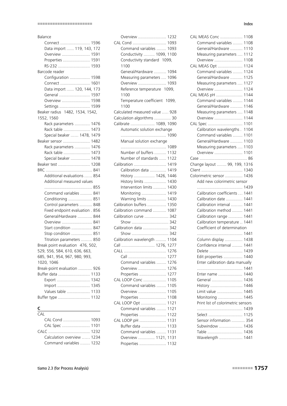 Metrohm tiamo 2.3 (process analysis) User Manual | Page 1773 / 1790