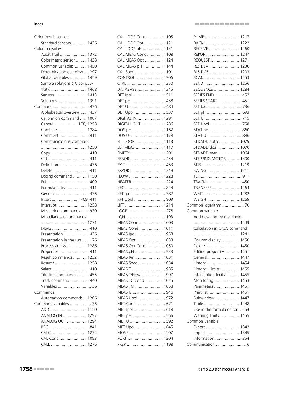 Metrohm tiamo 2.3 (process analysis) User Manual | Page 1774 / 1790