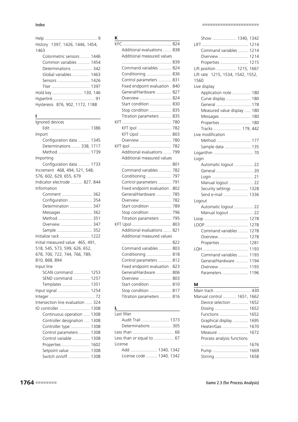 Metrohm tiamo 2.3 (process analysis) User Manual | Page 1780 / 1790