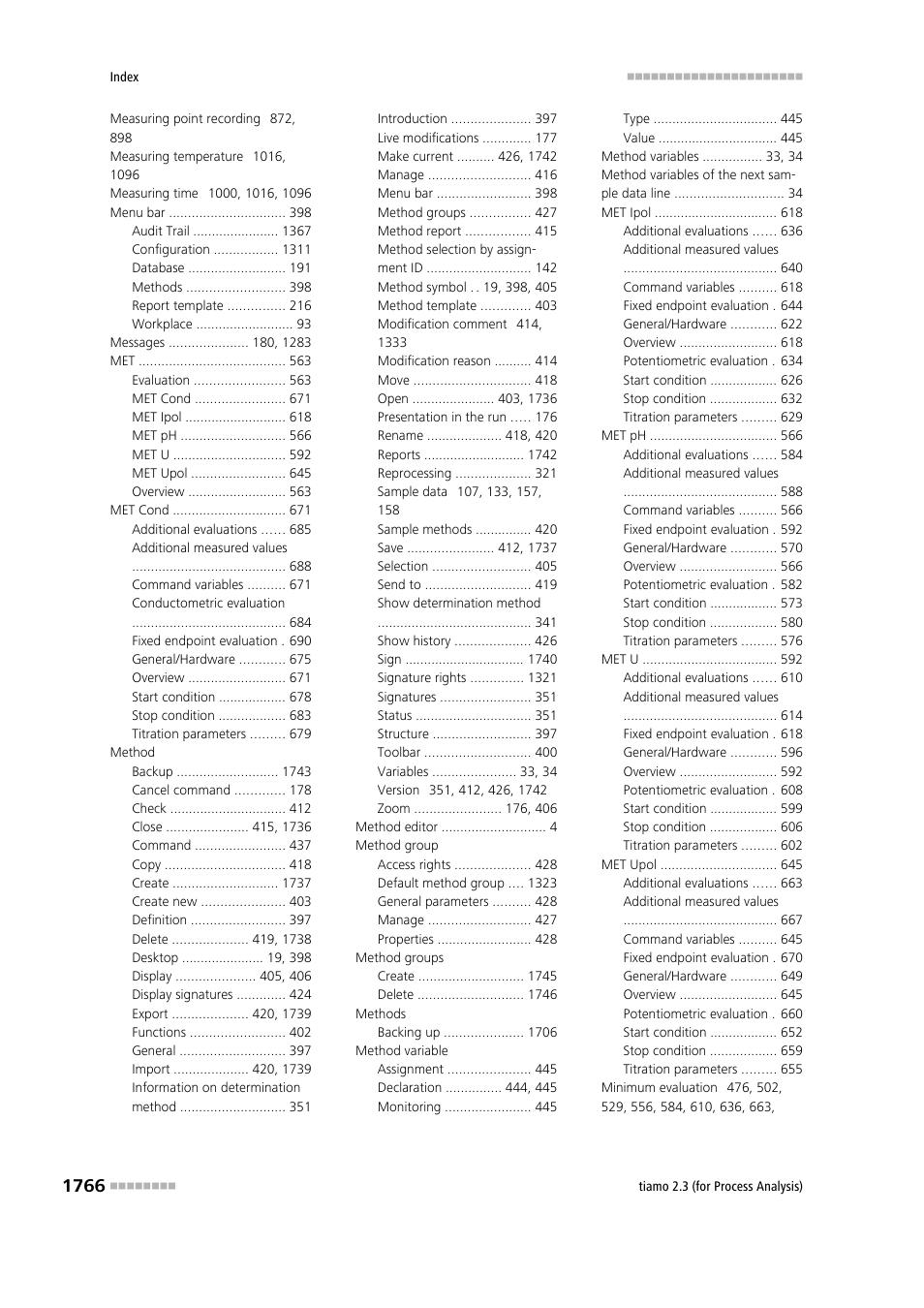 Metrohm tiamo 2.3 (process analysis) User Manual | Page 1782 / 1790