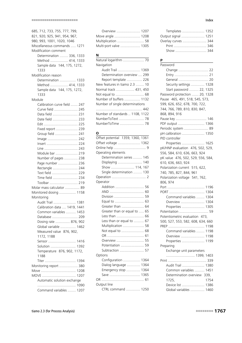 Metrohm tiamo 2.3 (process analysis) User Manual | Page 1783 / 1790