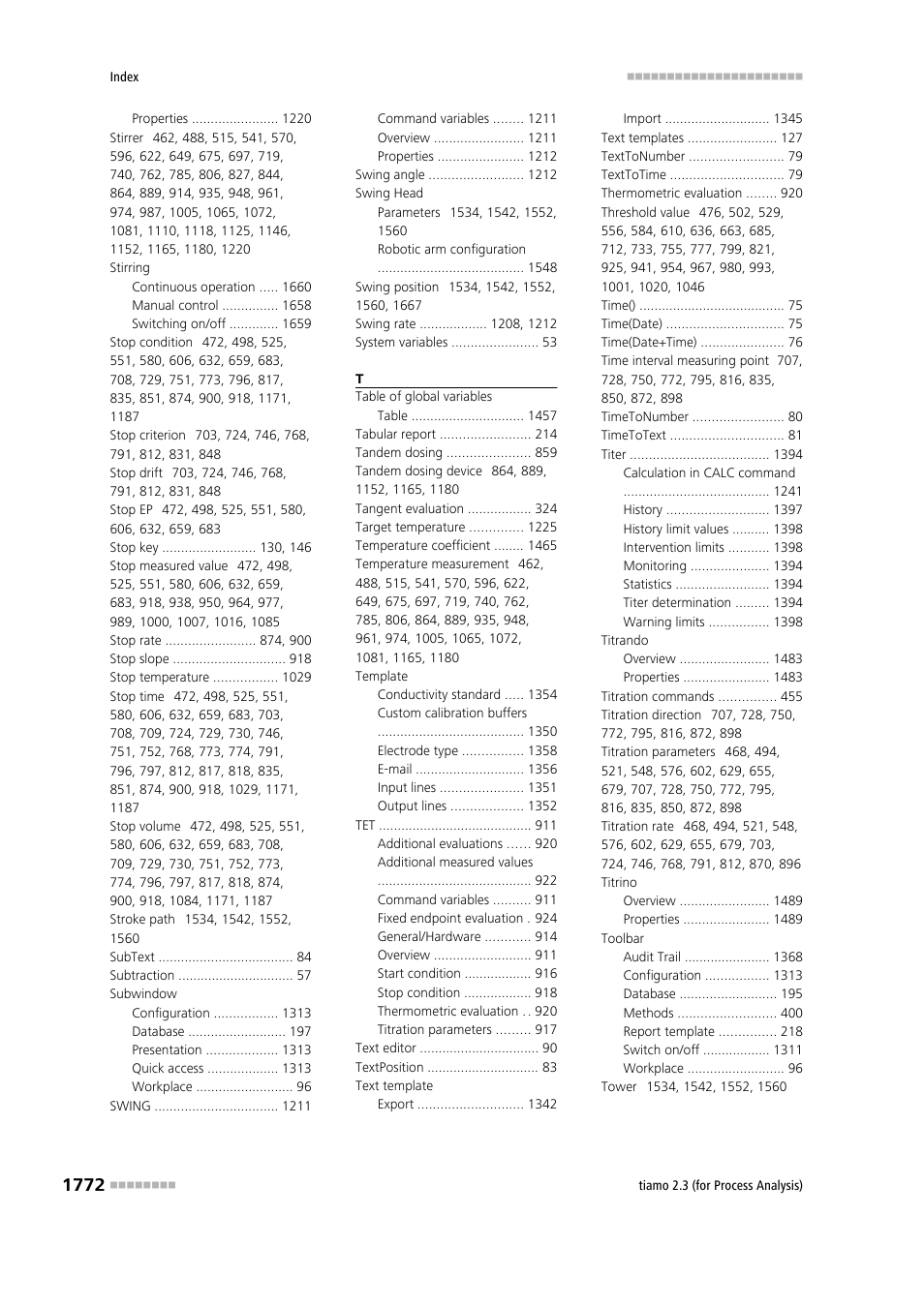 Metrohm tiamo 2.3 (process analysis) User Manual | Page 1788 / 1790