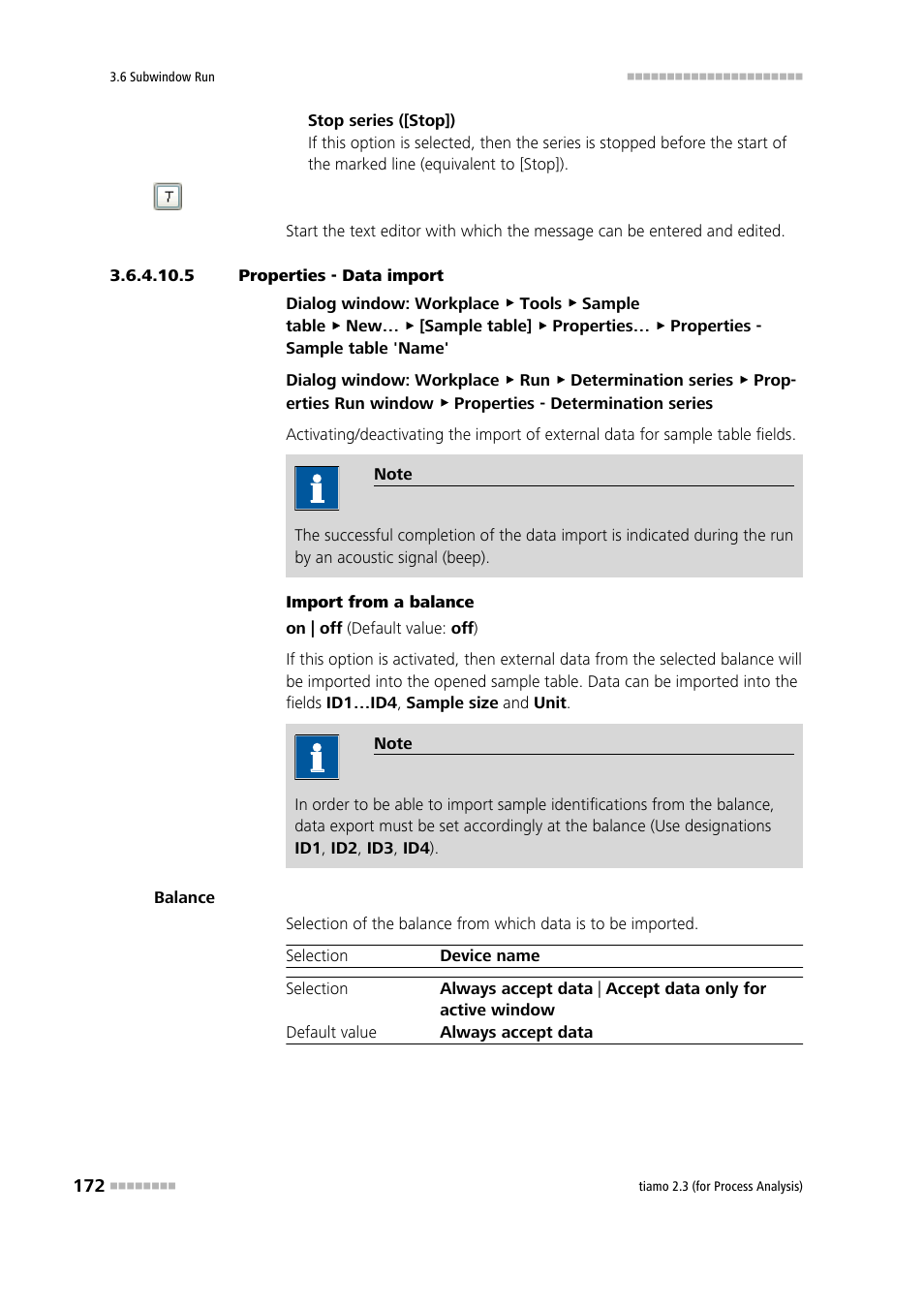 5 properties - data import | Metrohm tiamo 2.3 (process analysis) User Manual | Page 188 / 1790