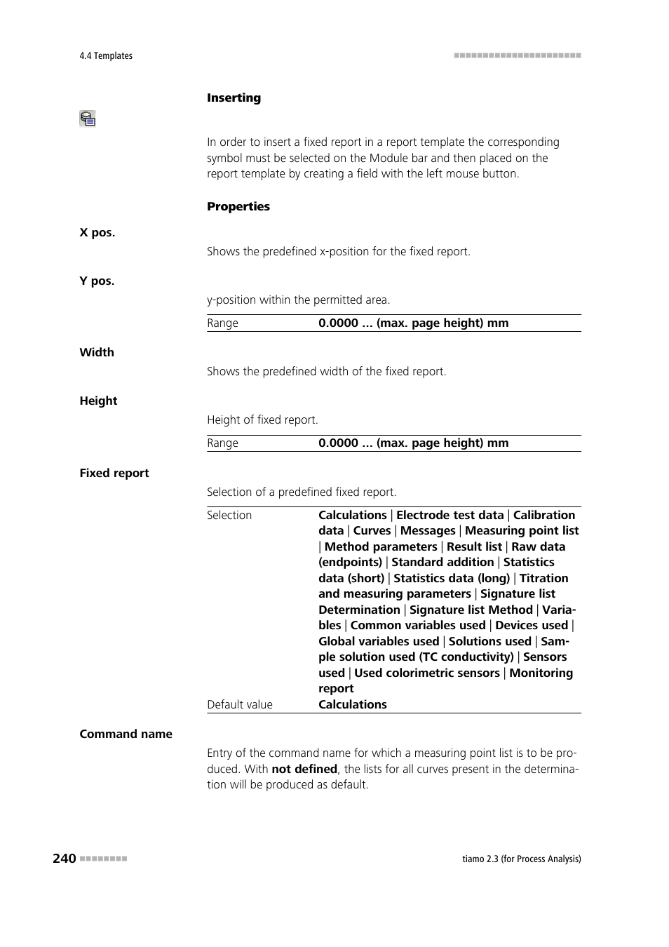 Metrohm tiamo 2.3 (process analysis) User Manual | Page 256 / 1790