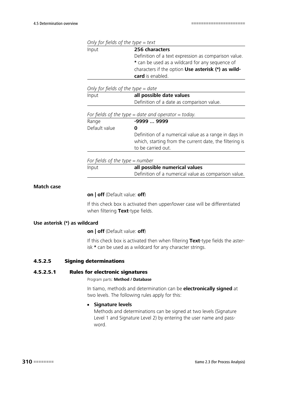 5 signing determinations, 1 rules for electronic signatures | Metrohm tiamo 2.3 (process analysis) User Manual | Page 326 / 1790