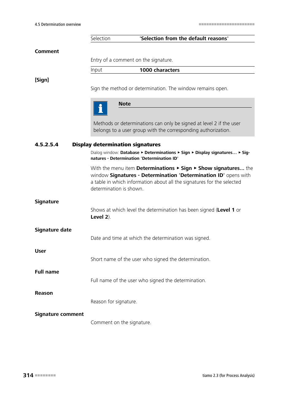 4 display determination signatures | Metrohm tiamo 2.3 (process analysis) User Manual | Page 330 / 1790