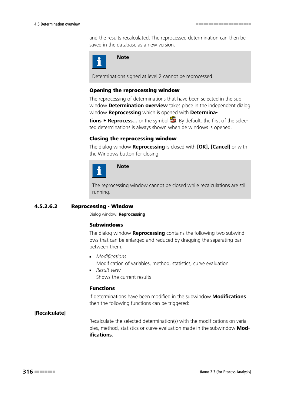 2 reprocessing - window | Metrohm tiamo 2.3 (process analysis) User Manual | Page 332 / 1790