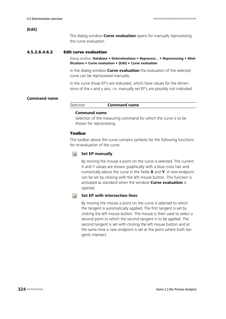 2 edit curve evaluation | Metrohm tiamo 2.3 (process analysis) User Manual | Page 340 / 1790