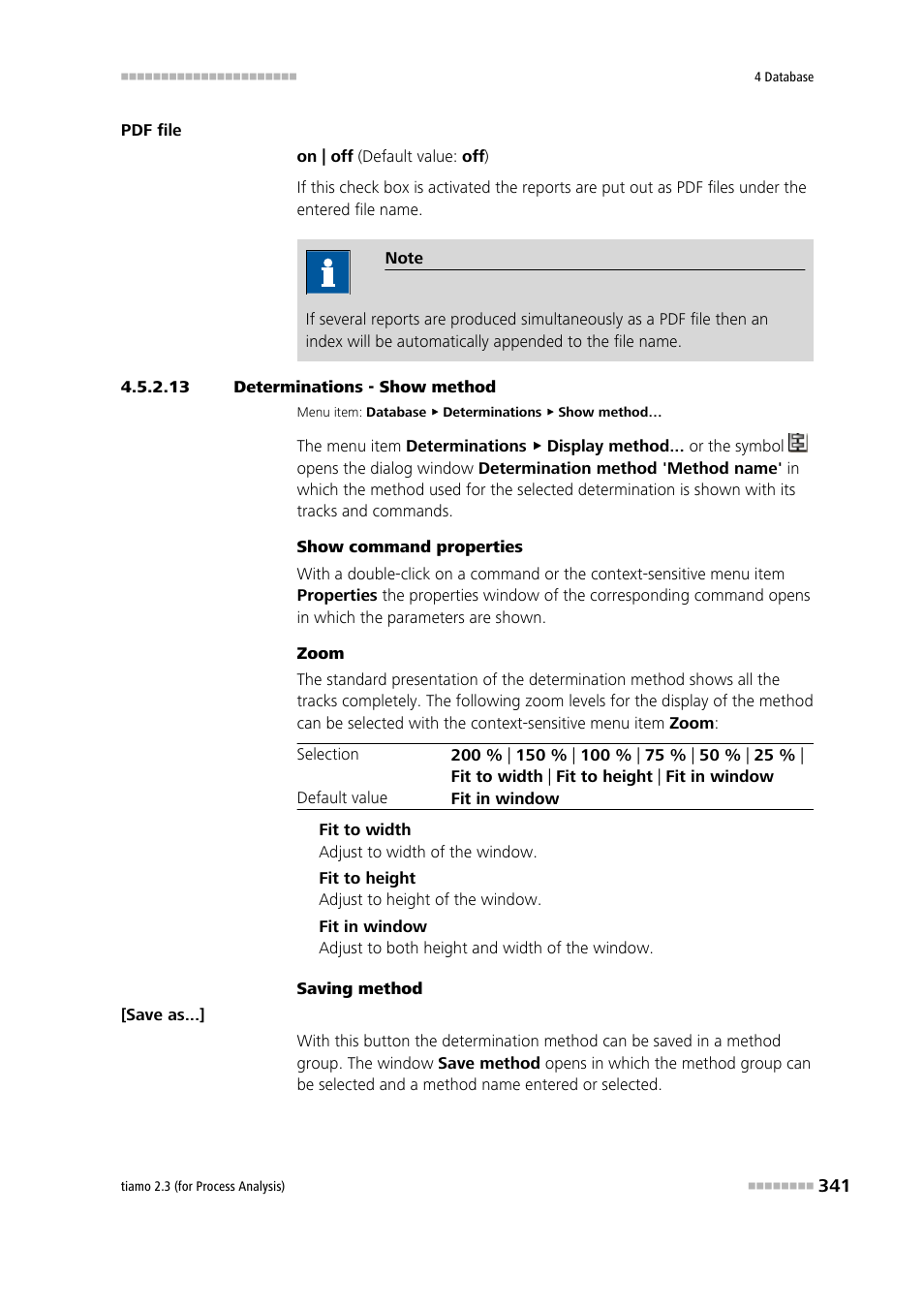 13 determinations - show method, Display determinations method | Metrohm tiamo 2.3 (process analysis) User Manual | Page 357 / 1790