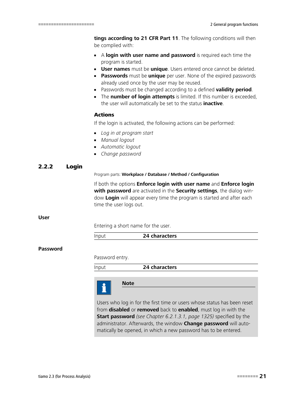 2 login, Login | Metrohm tiamo 2.3 (process analysis) User Manual | Page 37 / 1790