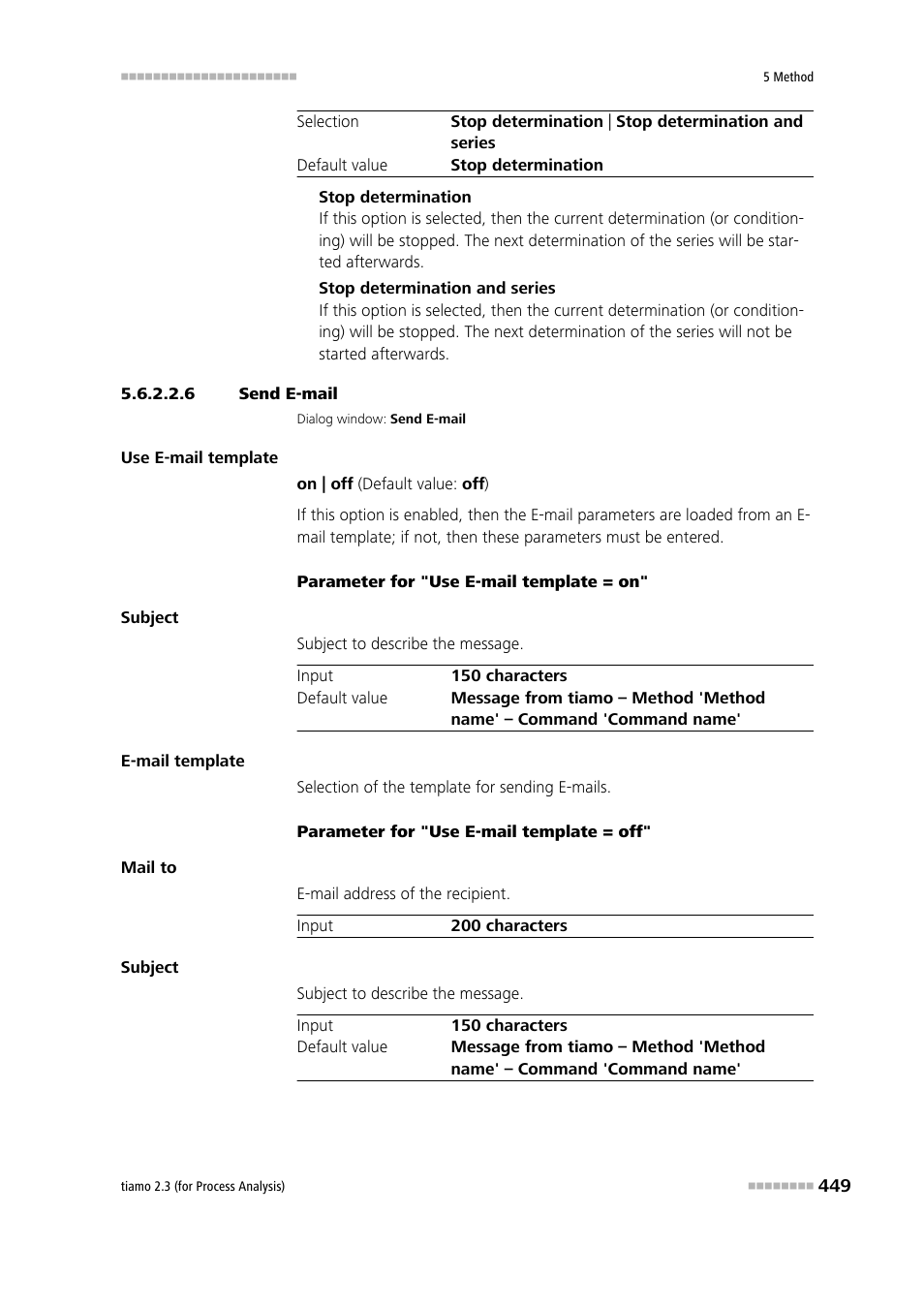 6 send e-mail | Metrohm tiamo 2.3 (process analysis) User Manual | Page 465 / 1790