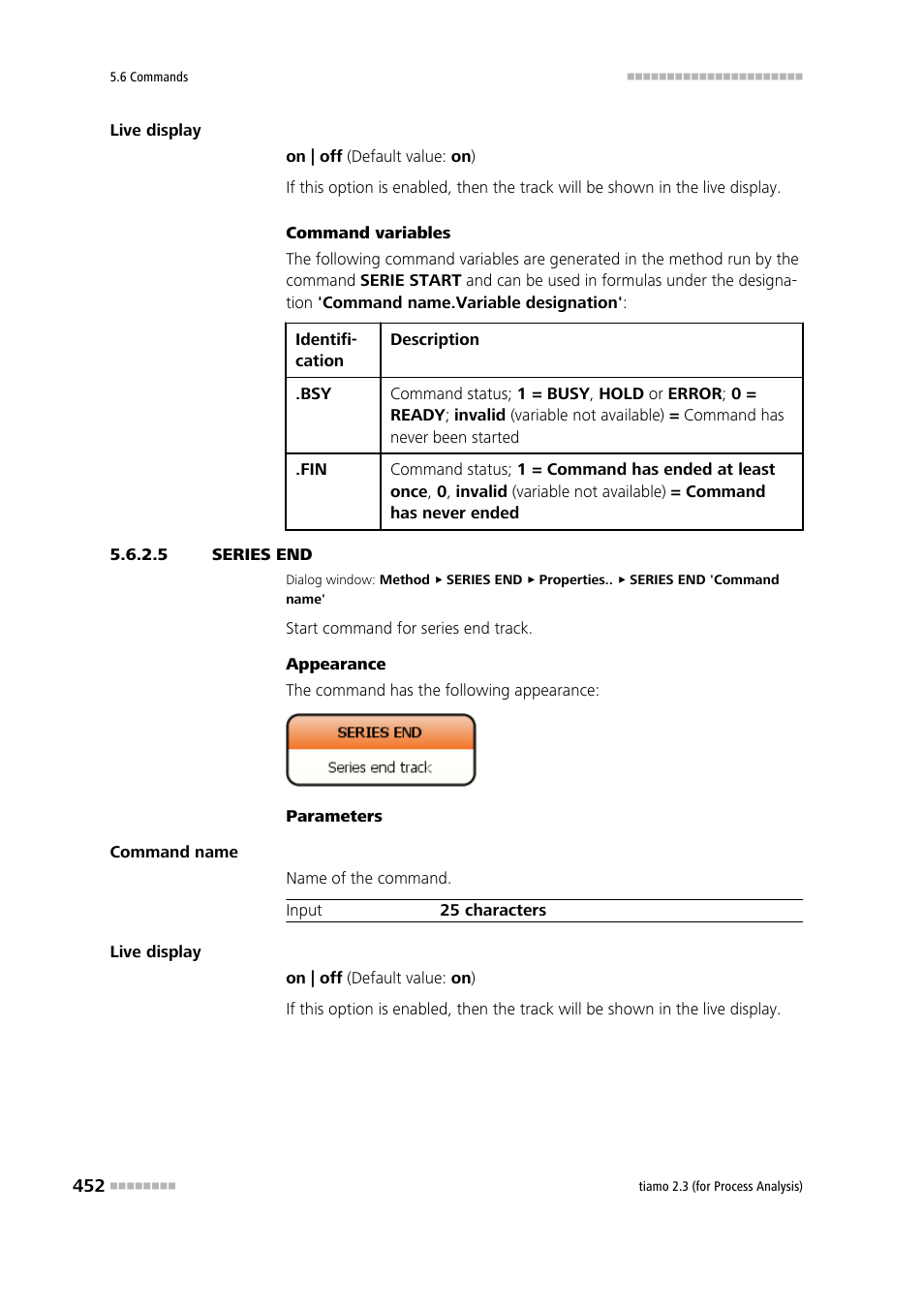 5 series end, Series end | Metrohm tiamo 2.3 (process analysis) User Manual | Page 468 / 1790